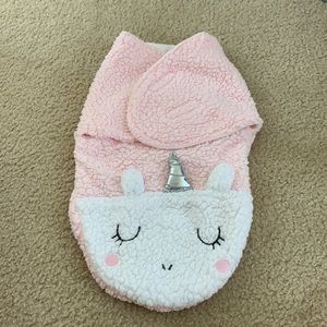 New baby pink unicorn plush sleep sack